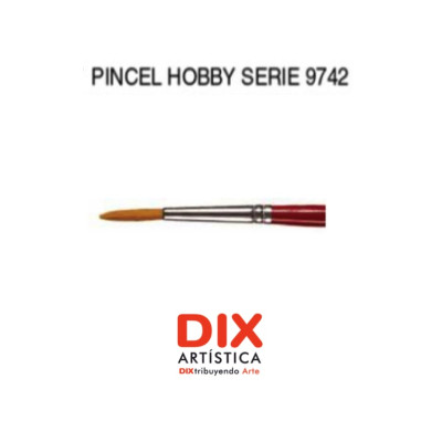 CASAN- PINCEL / HOBBY SINTETICO DORADA REDONDO S.9742  00 