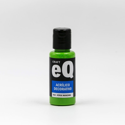 EQ- ACRILICO X  50 BASICOS 910 VERDE MANZANA  