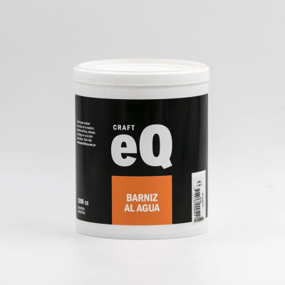 EQ- BARNIZ PARA MADERA AL AGUA X 1LT. 810 BASICOS MARRON / ROBLE