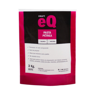 EQ- PASTA PETREA BLANCA  X 3 KG. 