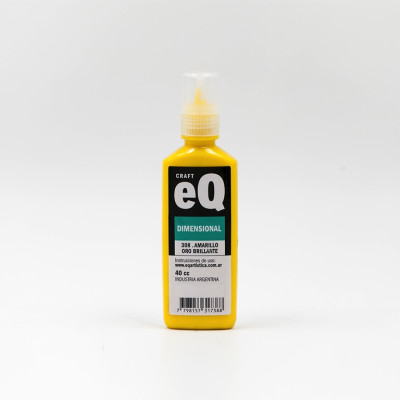 EQ- PINTURA DIMENSIONAL 3D X 40 CC BASICOS 308 - AMARILLO ORO EQ- PINTURA DIMENSIONAL 3D X 40 CC BASICOS 308 - AMARILLO ORO