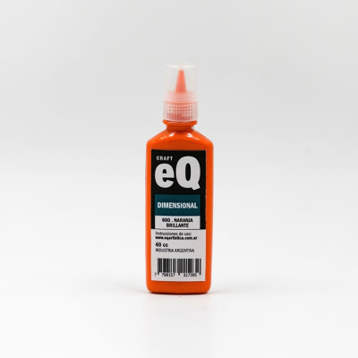 EQ- PINTURA DIMENSIONAL 3D X 40 CC BASICOS 600 - NARANJA EQ- PINTURA DIMENSIONAL 3D X 40 CC BASICOS 600 - NARANJA