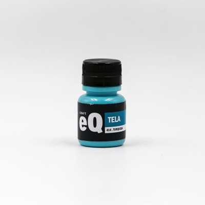 EQ- PINTURA PARA TELA X 37 ML 414 TURQUESA EQ- PINTURA PARA TELA X 37 ML 414 TURQUESA