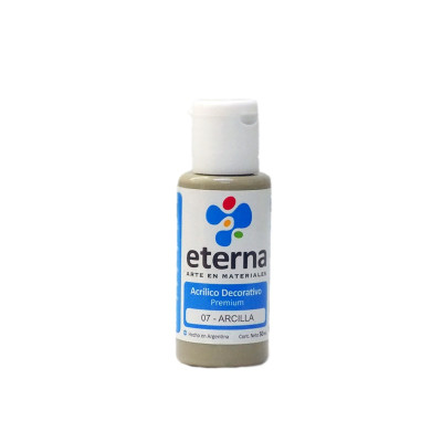 ETERNA- ACRILICO  X  50 ML.BASICOS 007 ARCILLA 