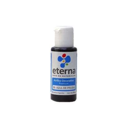 ETERNA- ACRILICO  X  50 ML.BASICOS 058 AZUL DE PRUSIA 