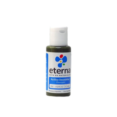 ETERNA- ACRILICO  X  50 ML.BASICOS 069 VERDE OLIVA 