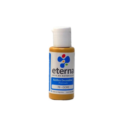 ETERNA- ACRILICO  X  50 ML.BASICOS 078 OCRE 