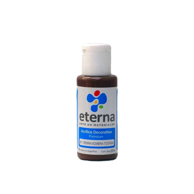 ETERNA- ACRILICO  X  50 ML.BASICOS 087 TIERRA SOMBRA TOSTADA 