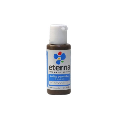 ETERNA- ACRILICO  X  50 ML.BASICOS 088 CHOCOLATE 