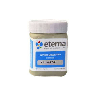 ETERNA- ACRILICO X 250 ML.BASICOS 005 HUESO ETERNA- ACRILICO X 250 ML.BASICOS 005 HUESO