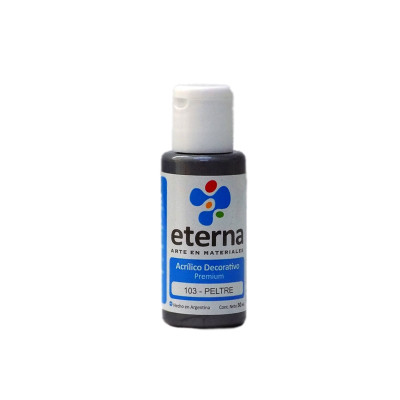 ETERNA- ACRILICO  X  50 ML.METALES 103 PELTRE 