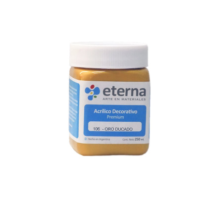 ETERNA- ACRILICO  X 250 ML.METALES 306 ORO DUCADO 