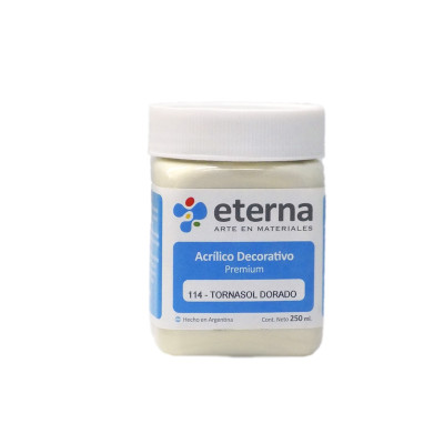 ETERNA- ACRILICO  X 250 ML.METALES 114 TORNASOL DORADO 