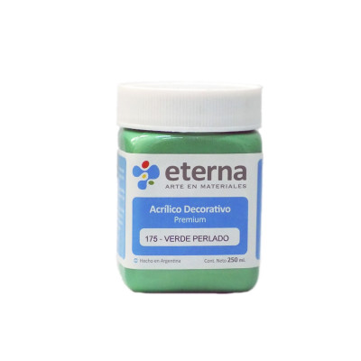 ETERNA- ACRILICO  X 250 ML.PERLADOS 175 VERDE 