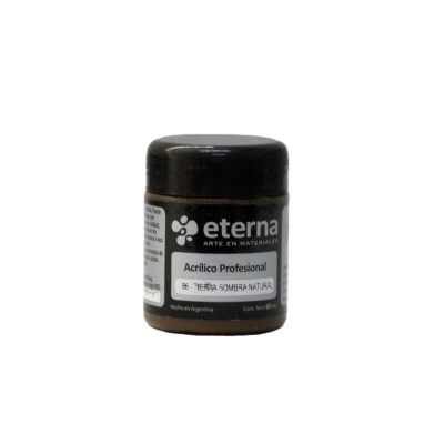 ETERNA- ACRILICO PROF X   60 ML GRUPO 1 86 TIERRA SOMBRA NAT 