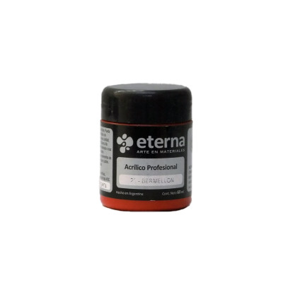 ETERNA- ACRILICO PROF X   60 ML GRUPO 2 22 BERMELLON 