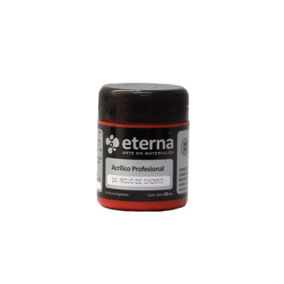 ETERNA- ACRILICO PROF X   60 ML GRUPO 2 24 ROJO DE CADMIO 