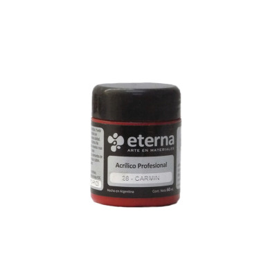 ETERNA- ACRILICO PROF X   60 ML GRUPO 2 28 CARMIN 