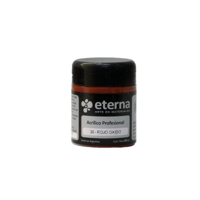 ETERNA- ACRILICO PROF X   60 ML GRUPO 2 30 ROJO OXIDO 