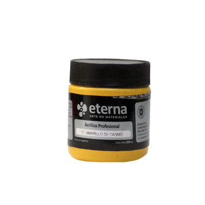 ETERNA- ACRILICO PROF X 200 ML GRUPO 1 13 AMARILLO CADMIO 