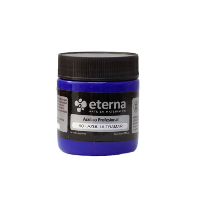 ETERNA- ACRILICO PROF X 200 ML GRUPO 1 50 AZUL ULTRAMAR 