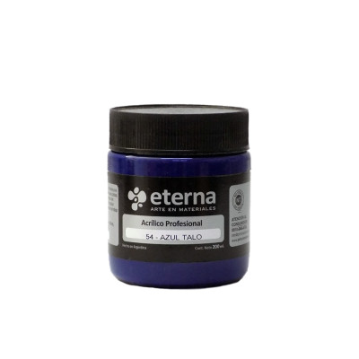 ETERNA- ACRILICO PROF X 200 ML GRUPO 1 54 AZUL TALO BETA ETERNA- ACRILICO PROF X 200 ML GRUPO 1 54 AZUL TALO BETA