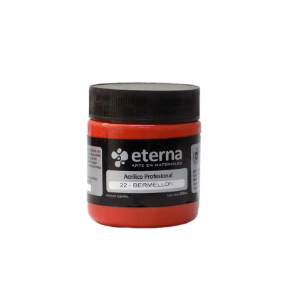 ETERNA- ACRILICO PROF X 200 ML GRUPO 2 22 BERMELLON 