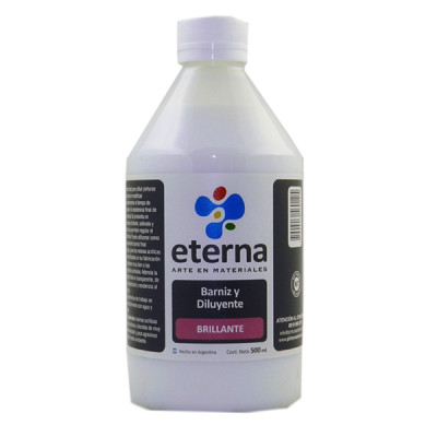 ETERNA- BARNIZ Y DILUYENTE X  500 ML  BRILLANTE 