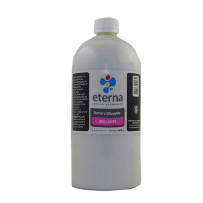 ETERNA- BARNIZ Y DILUYENTE X 1000 ML  BRILLANTE 