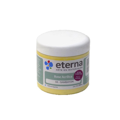 ETERNA- BASE ACRILICA X  200 ML. 004 SAMBAYON 