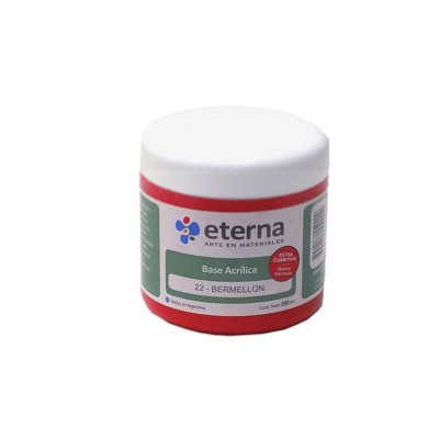 ETERNA- BASE ACRILICA X  200 ML. 022 BERMELLON 