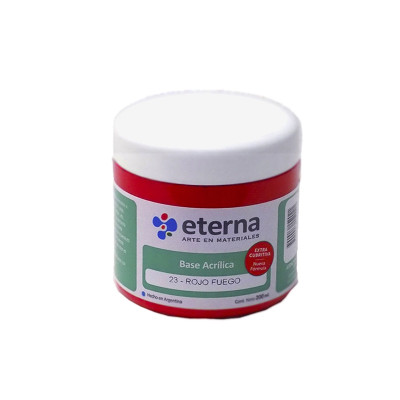 ETERNA- BASE ACRILICA X  200 ML. 023 ROJO FUEGO 