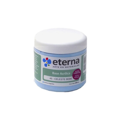 ETERNA- BASE ACRILICA X  200 ML. 045 CELESTE BEBE 