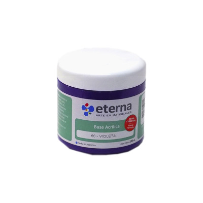 ETERNA- BASE ACRILICA X  200 ML. 060 VIOLETA 