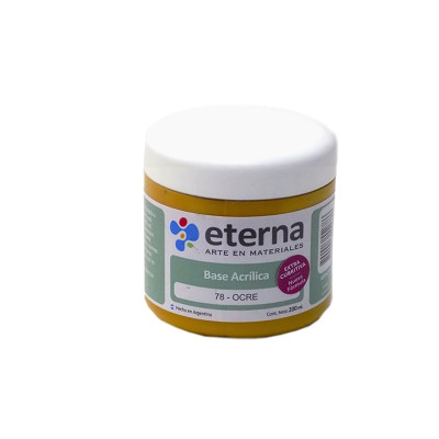 ETERNA- BASE ACRILICA X  200 ML. 078 OCRE 