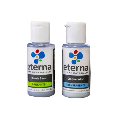 ETERNA- CRAQUELADOR SET X 50 ML X2 UN ETERNA- CRAQUELADOR SET X 50 ML X2 UN
