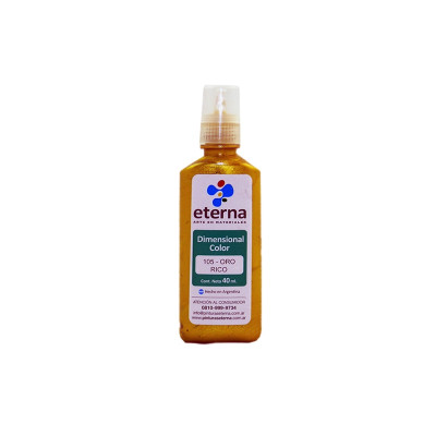 ETERNA- DIMENSIONAL X 40 ML METALICOS C/ PICO 105 ORO RICO ETERNA- DIMENSIONAL X 40 ML METALICOS C/ PICO 105 ORO RICO