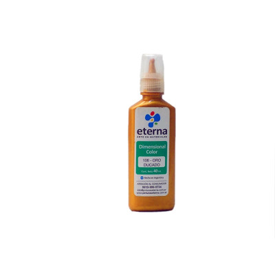 ETERNA- DIMENSIONAL X 40 ML METALICOS C/ PICO 106 ORO DUCADO ETERNA- DIMENSIONAL X 40 ML METALICOS C/ PICO 106 ORO DUCADO
