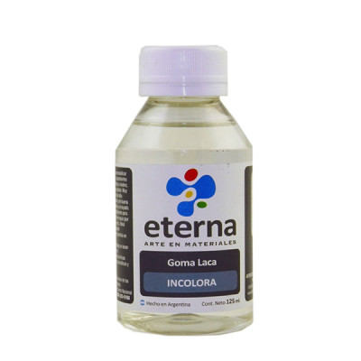 ETERNA- GOMA LACA INCOLORA X 125 CC (TOTALMENTE TRANSPARENTE) 