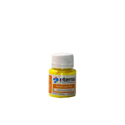 ETERNA- PINTURA PARA TELA X 37 ML BASICOS 010 AMARILLO LIMON ETERNA- PINTURA PARA TELA X 37 ML BASICOS 010 AMARILLO LIMON