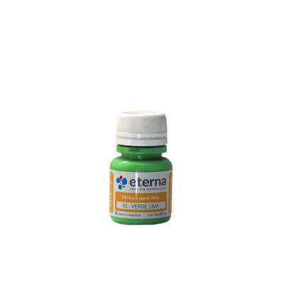 ETERNA- PINTURA PARA TELA X  37 ML BASICOS 063 VERDE LIMA 