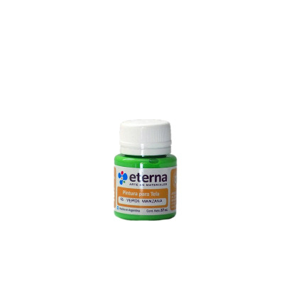 ETERNA- PINTURA PARA TELA X  37 ML BASICOS 065 VERDE MANZANA 