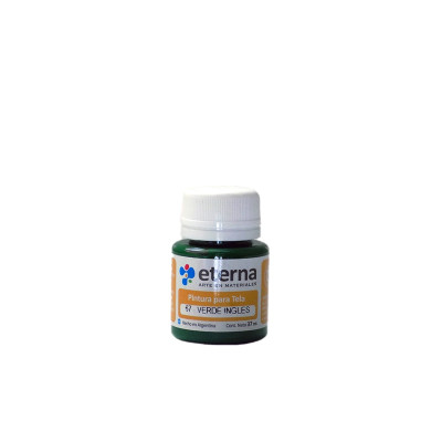 ETERNA- PINTURA PARA TELA X 37 ML BASICOS 067 VERDE INGLES ETERNA- PINTURA PARA TELA X 37 ML BASICOS 067 VERDE INGLES