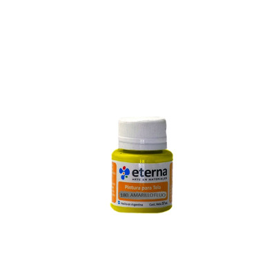 ETERNA- PINTURA PARA TELA X  37 ML FLUO 180 AMARILLO 