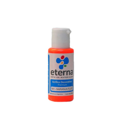 ETERNA- ACRILICO  X  50 ML.FLUO  181 NARANJA 