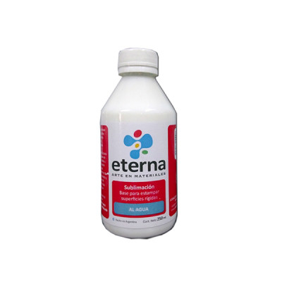 ETERNA- BASE P/ SUBLIMAR SUPERFICIES RIGIDAS AL AGUA X 250 ML 