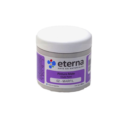 ETERNA- PINTURA MATE CHALK / TIZA X 200 ML 02 MARFIL 