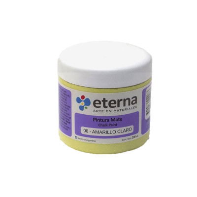 ETERNA- PINTURA MATE CHALK / TIZA X 200 ML 06 AMARILLO CLARO