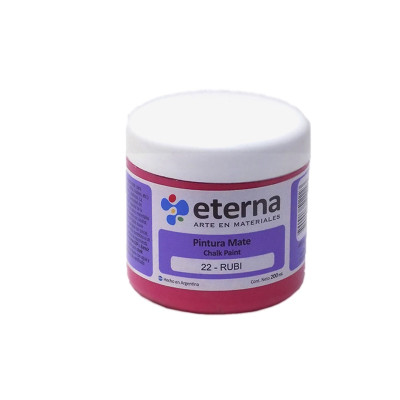 ETERNA- PINTURA MATE CHALK / TIZA X 200 ML 22 RUBI 