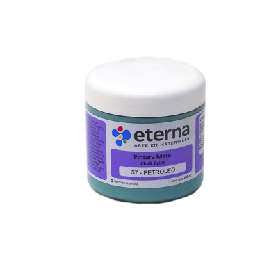 ETERNA- PINTURA MATE CHALK / TIZA X 200 ML 57 PETROLEO 